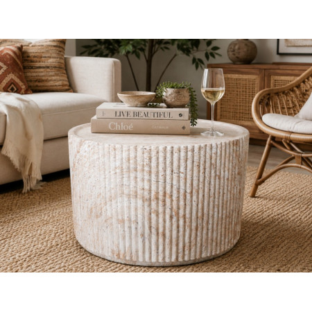 Table Basse Sculpturale Effet Pierre... Table Basse Sculpturale Effet Pierre...