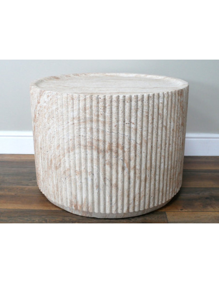 Table Basse Sculpturale Effet Pierre Naturelle