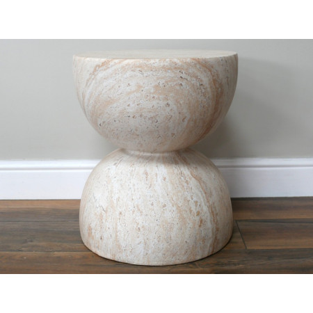 Table d'Appoint Sablier Effet Pierre... Table d'Appoint Sablier Effet Pierre...