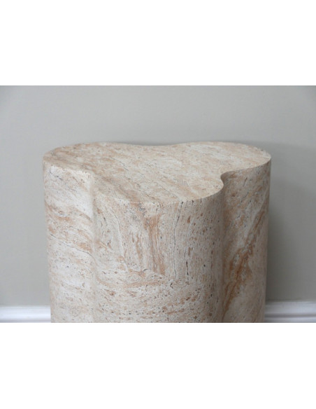 Table d'Appoint Monolithe Effet Pierre Naturelle