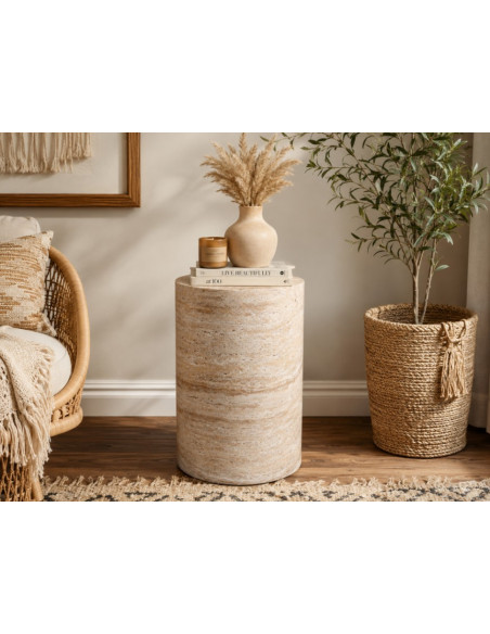 Colonne Décorative Effet Pierre Naturelle – Élégance Minérale