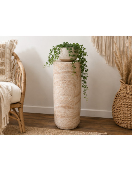 Colonne Décorative Effet Pierre Naturelle – Verticalité et Caractère