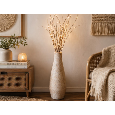 Grand Vase Effet Pierre Naturelle –...