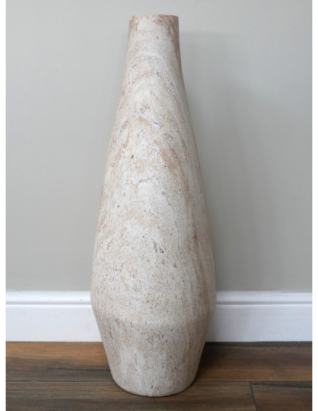 Grand Vase Effet Pierre Naturelle – Élégance Verticale
