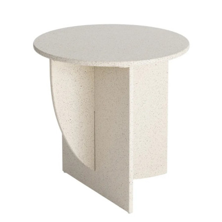 Table d'Appoint Ronde Blanche MDF 60 cm