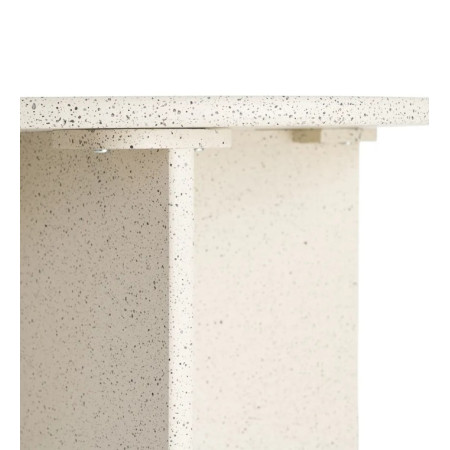 Table d'Appoint Ronde Blanche MDF 60 cm