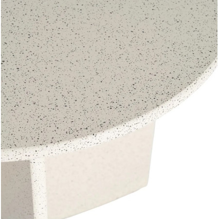 Table d'Appoint Ronde Blanche MDF 60 cm