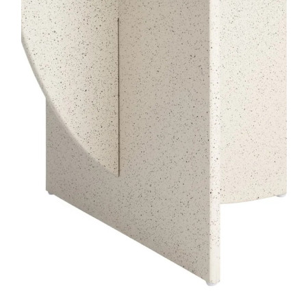 Table d'Appoint Ronde Blanche MDF 60 cm