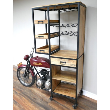 Meuble Bar Moto Style Industriel