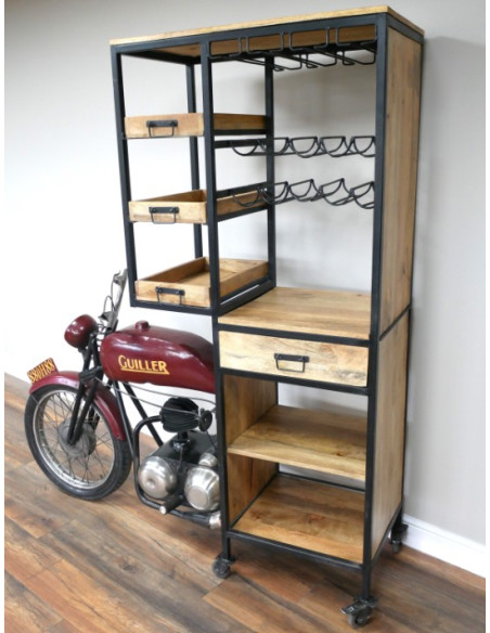 Meuble Bar Moto Style Industriel