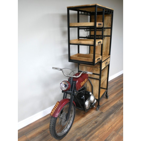 Meuble Bar Moto Style Industriel