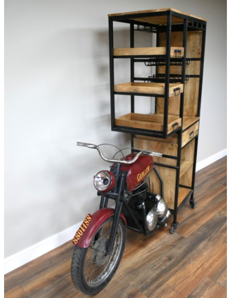 Meuble Bar Moto Style Industriel