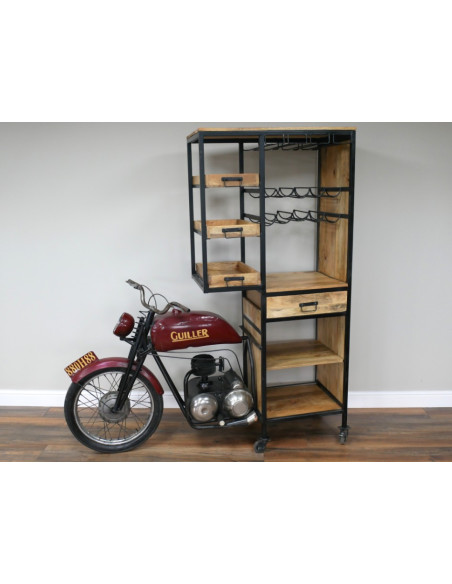 Meuble Bar Moto Style Industriel