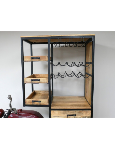 Meuble Bar Moto Style Industriel