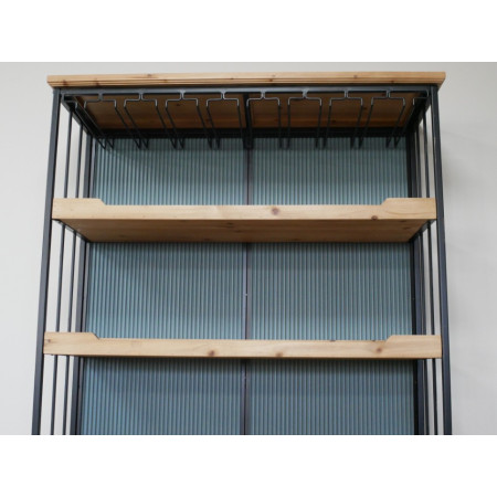 Meuble Bar Industriel en Bois et Métal