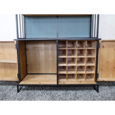 Meuble Bar Industriel en Bois et Métal