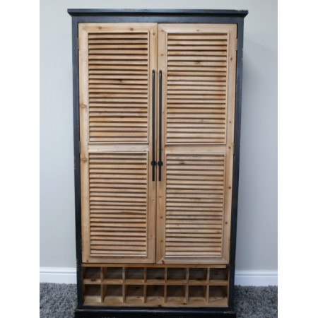 Armoire Bar à Volets en Bois de Sapin