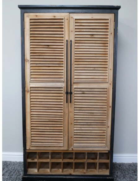 Armoire Bar à Volets en Bois de Sapin