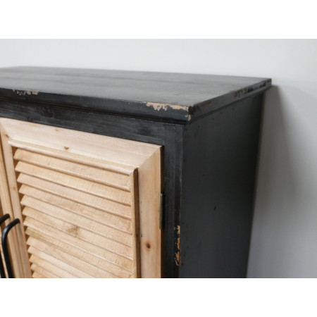Armoire Bar à Volets en Bois de Sapin