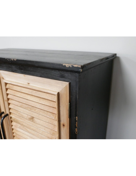 Armoire Bar à Volets en Bois de Sapin