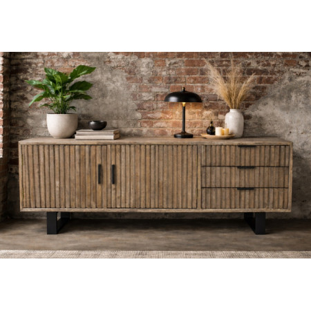 Buffet Bas Horizon à Lattes en Bois...