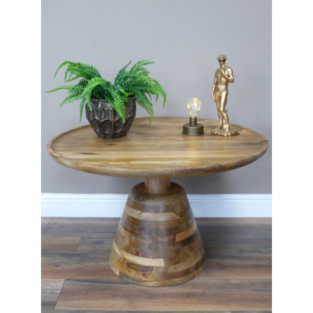 Table Basse Sablier en Bois Massif Table Basse Sablier en Bois Massif