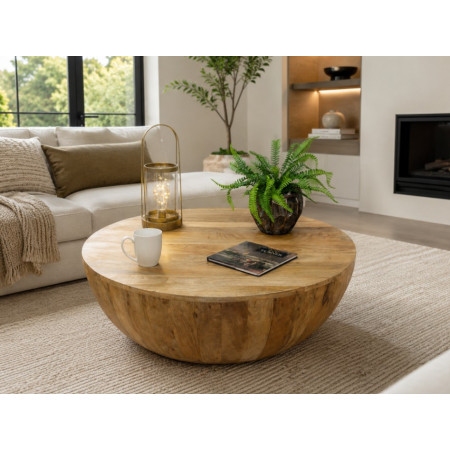Table Basse Galet en Bois Massif Table Basse Galet en Bois Massif