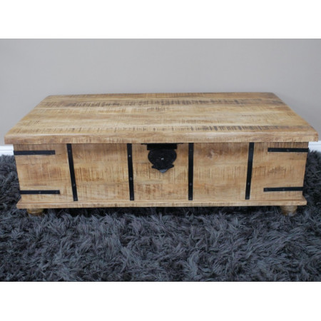 Grand Coffre Table Basse en Bois de...