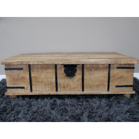 Grand Coffre Table Basse en Bois de...