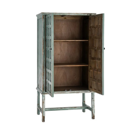 Armoire en Bois Recyclé Patiné Vert...