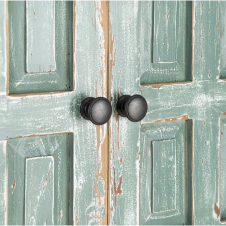 Armoire en Bois Recyclé Patiné Vert...