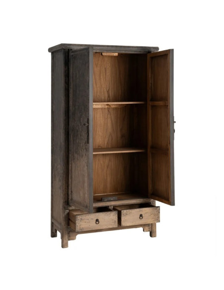 Armoire en Bois de Pin Recyclé 100 cm – Style Authentique et Élégant