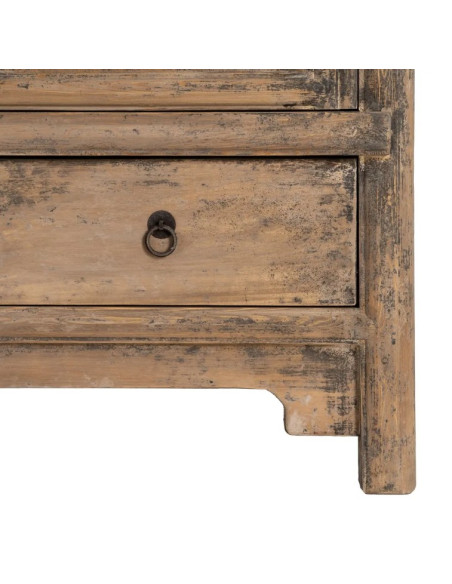 Armoire en Bois de Pin Recyclé 100 cm – Style Authentique et Élégant