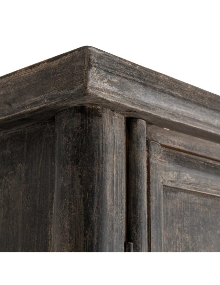 Armoire en Bois de Pin Recyclé 100 cm – Style Authentique et Élégant