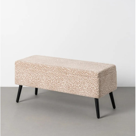 Banc Coffre de Rangement Crème-Beige...