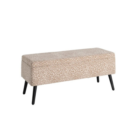 Banc Coffre de Rangement Crème-Beige...