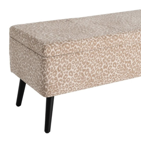 Banc Coffre de Rangement Crème-Beige...