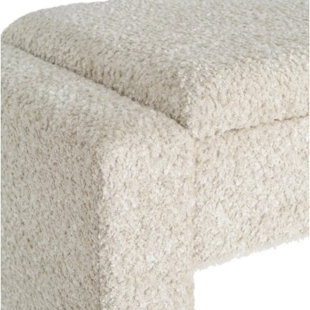 Banc Coffre de Rangement Crème 117 cm...