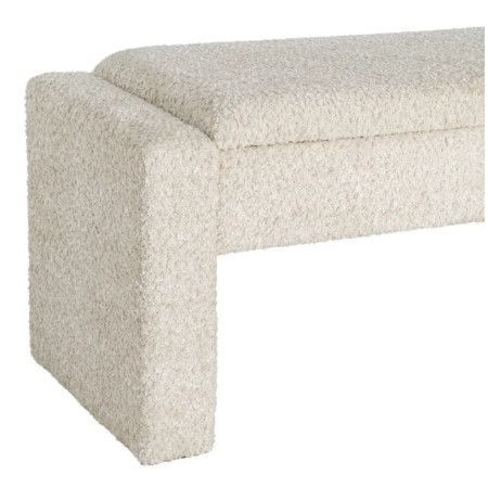 Banc Coffre de Rangement Crème 117 cm...