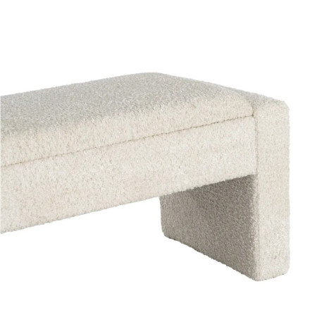 Banc Coffre de Rangement Crème 117 cm...