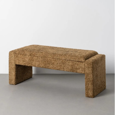 Banc Coffre de Rangement Crème 117 cm...