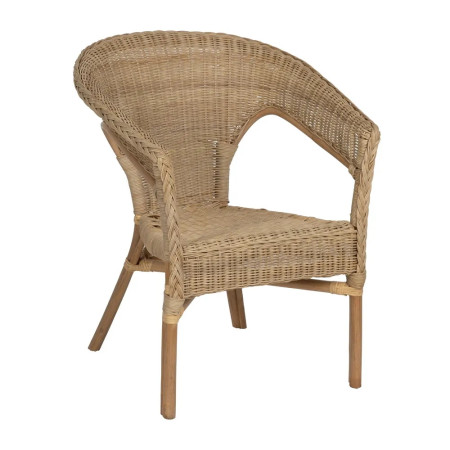 Lot de 4 Fauteuils en rotin empilable...