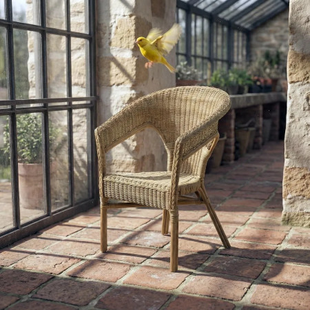 Lot de 4 Fauteuils en rotin empilable...