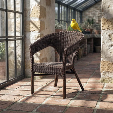 Lot de 4 Fauteuils en rotin empilable...