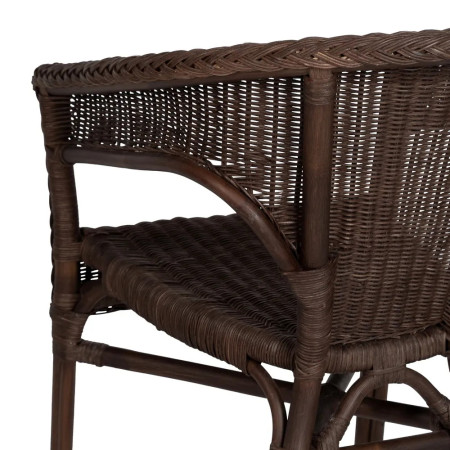 Lot de 4 Fauteuils en rotin empilable...