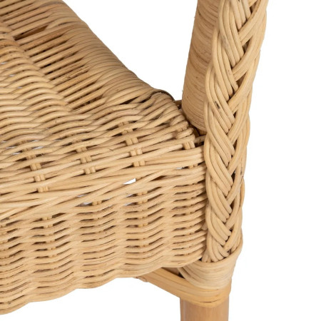 Lot de 4 Fauteuils en rotin empilable...