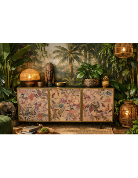 Armoire Feuilles Tropicales Grand Modèle