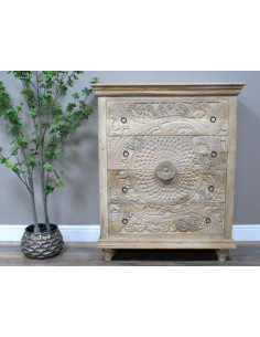 Commode Sculptée en Bois de... 2