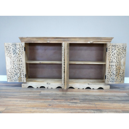 Grand Buffet Sculpté Ajouré en Bois...