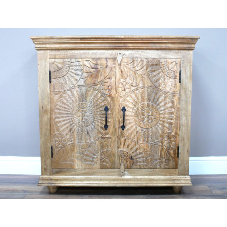 Buffet Sculpté en Bois de Manguier